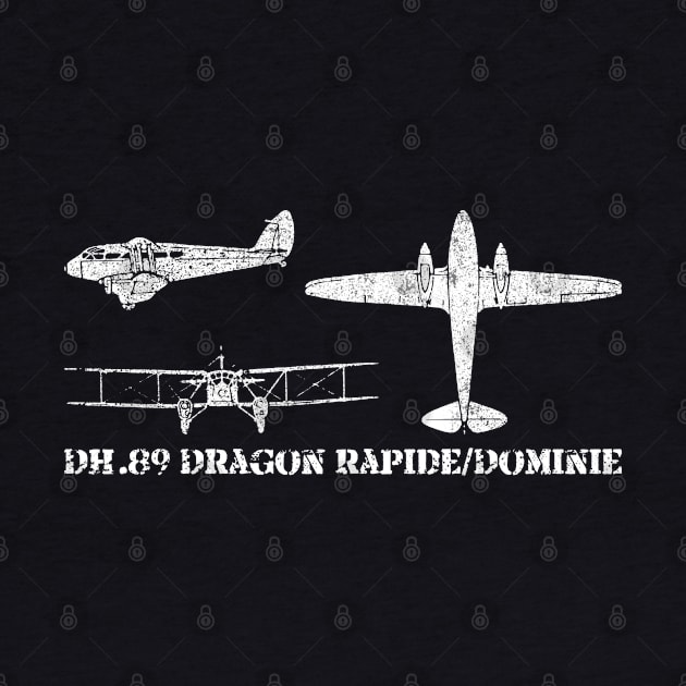 DH 89 Dragon Rapide Dominie WWII Plane by Battlefields